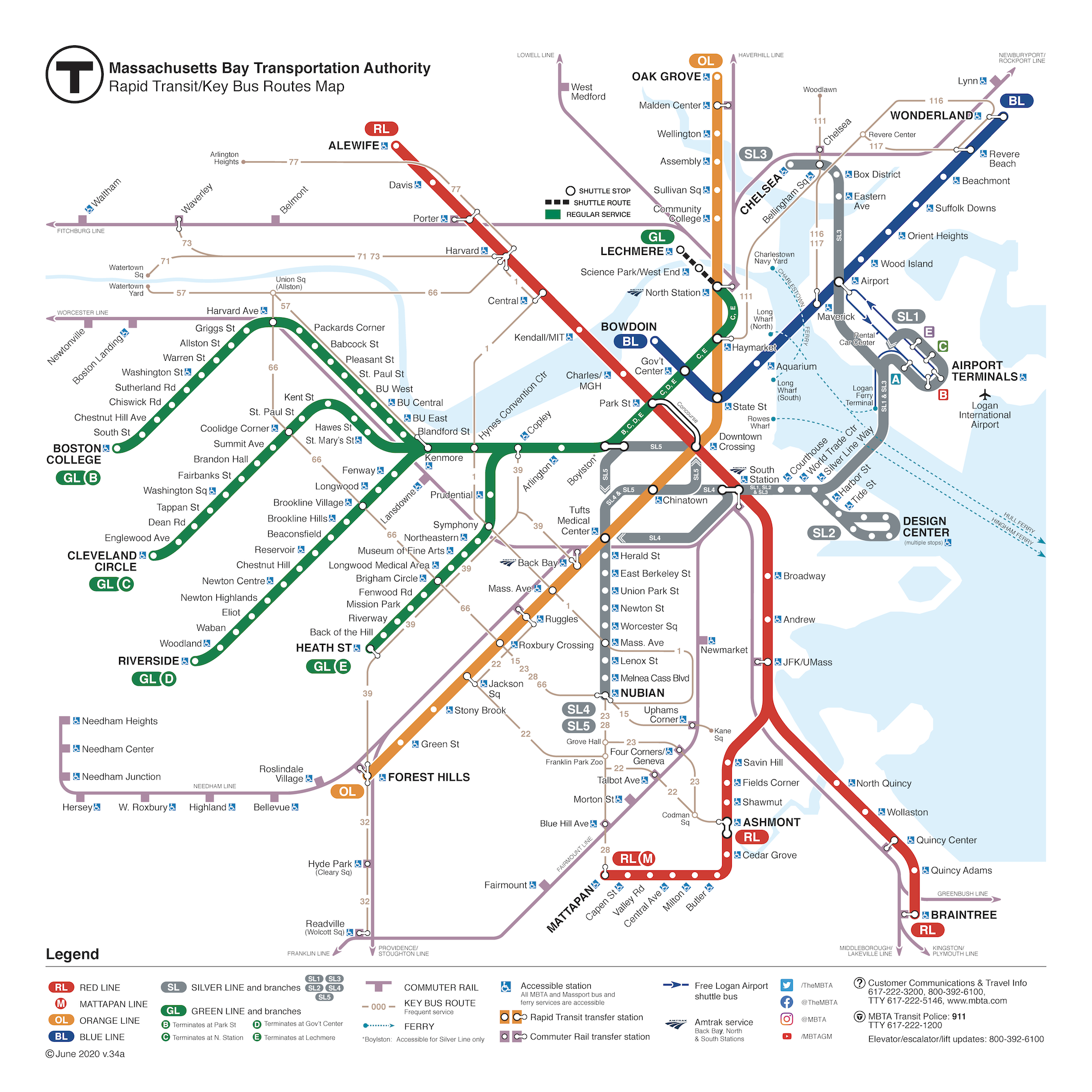 Subway Map June2020 V34a GLX Shuttle 