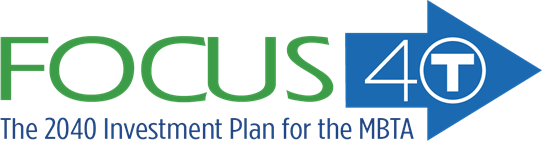 Logo for Focus 40: The 2040 Investment Plan for the MBTA