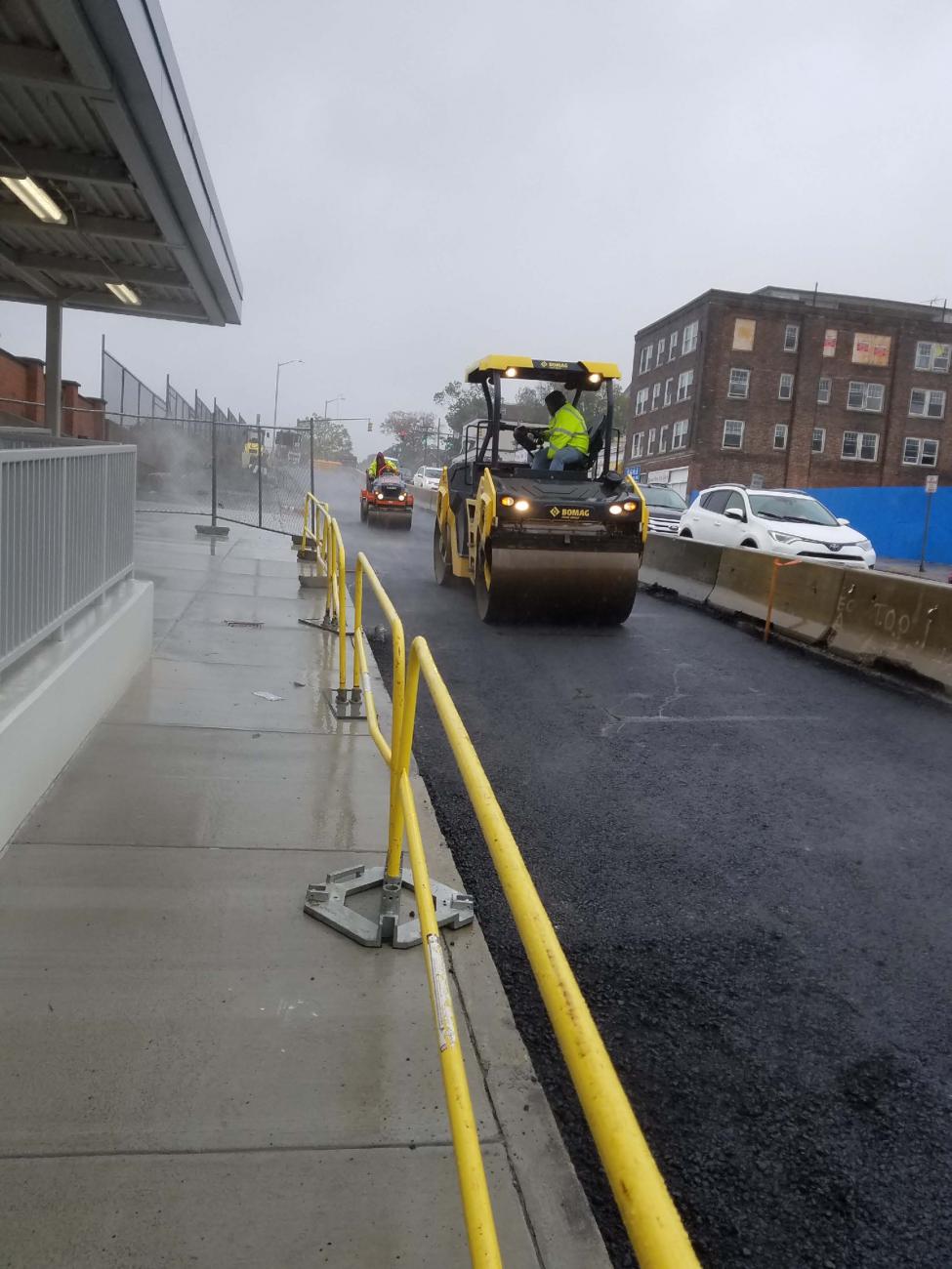 Paving the northbound lane of Newport Ave (October 2019)