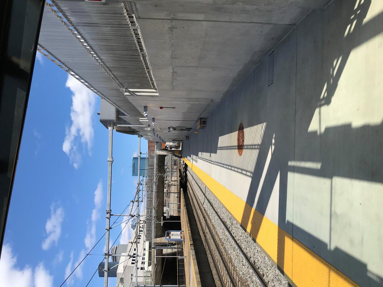 New Ruggles Commuter Rail platform