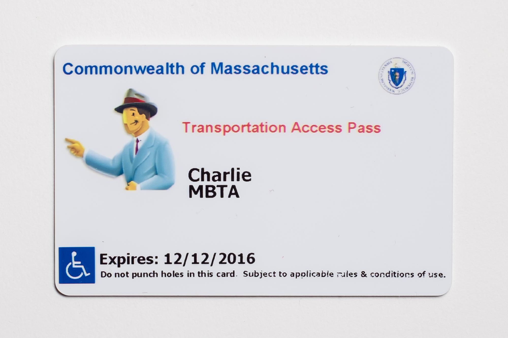 Transportation Access Pass CharlieCard