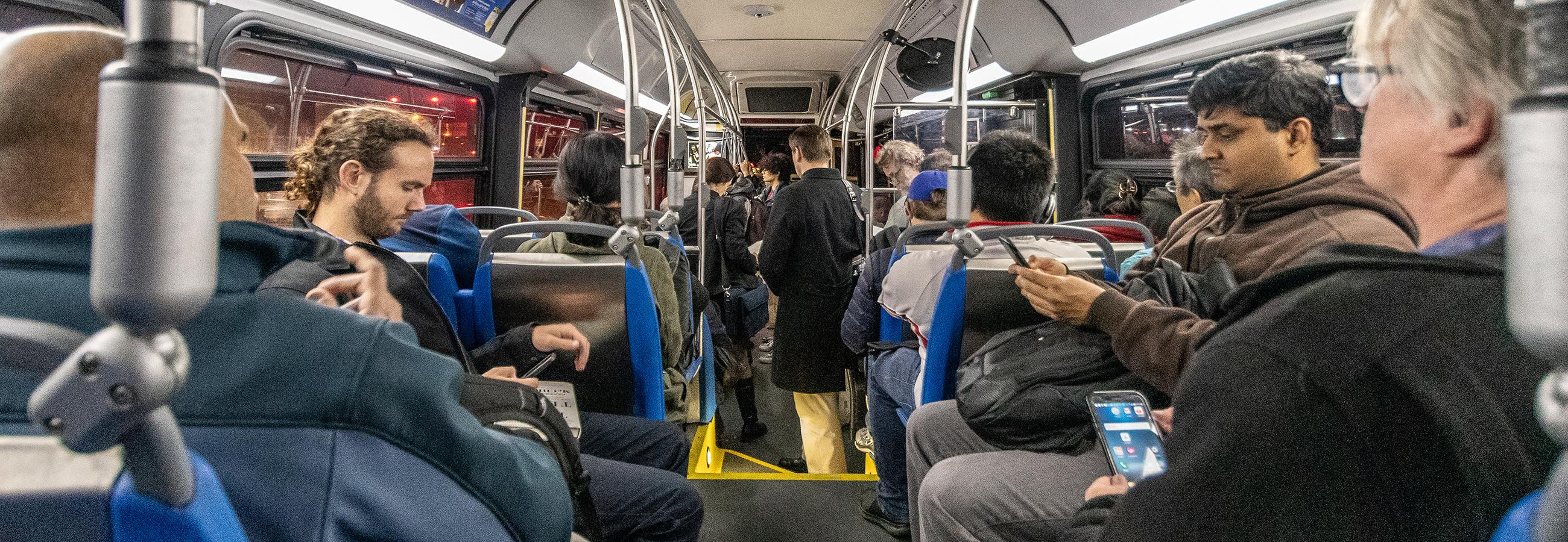 Passengers on bus