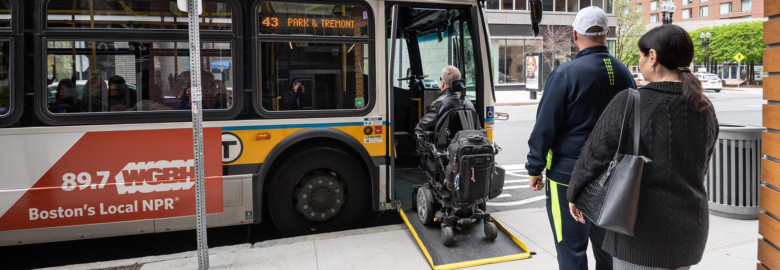 Bus accessibility ramp