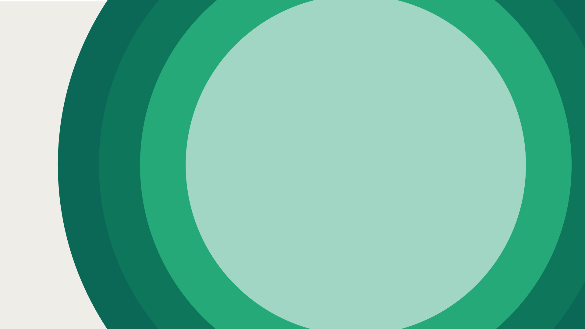 Decorative Graphic with concentric green circles