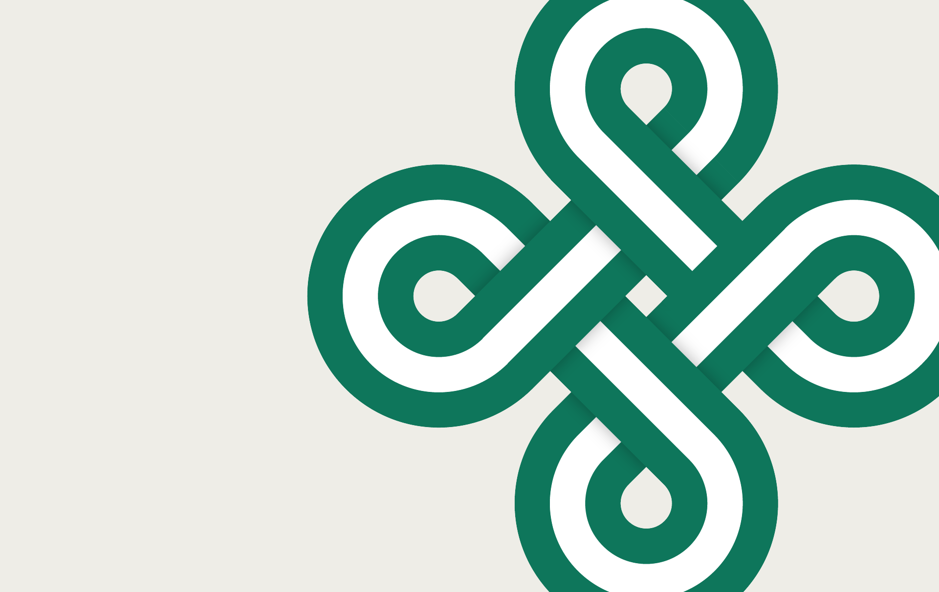 Clickable graphic for St. Patrick's Day parade guide. A swirl of green, resembling a clover.