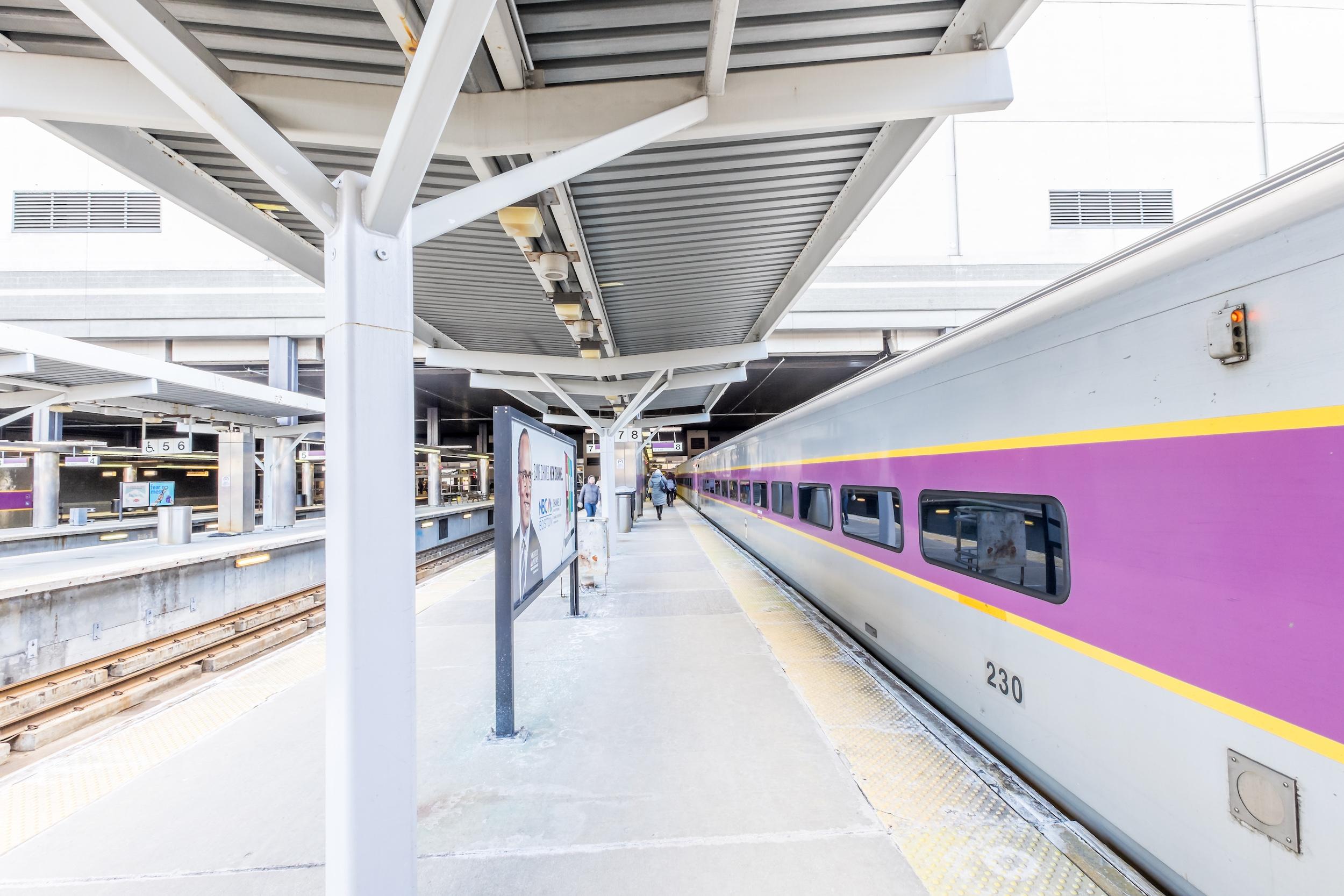 Commuter Rail at North Station platform