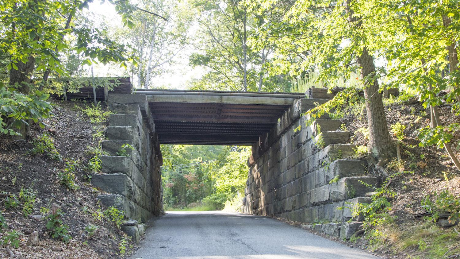 The existing bridge over Intervale Road is being replaced.