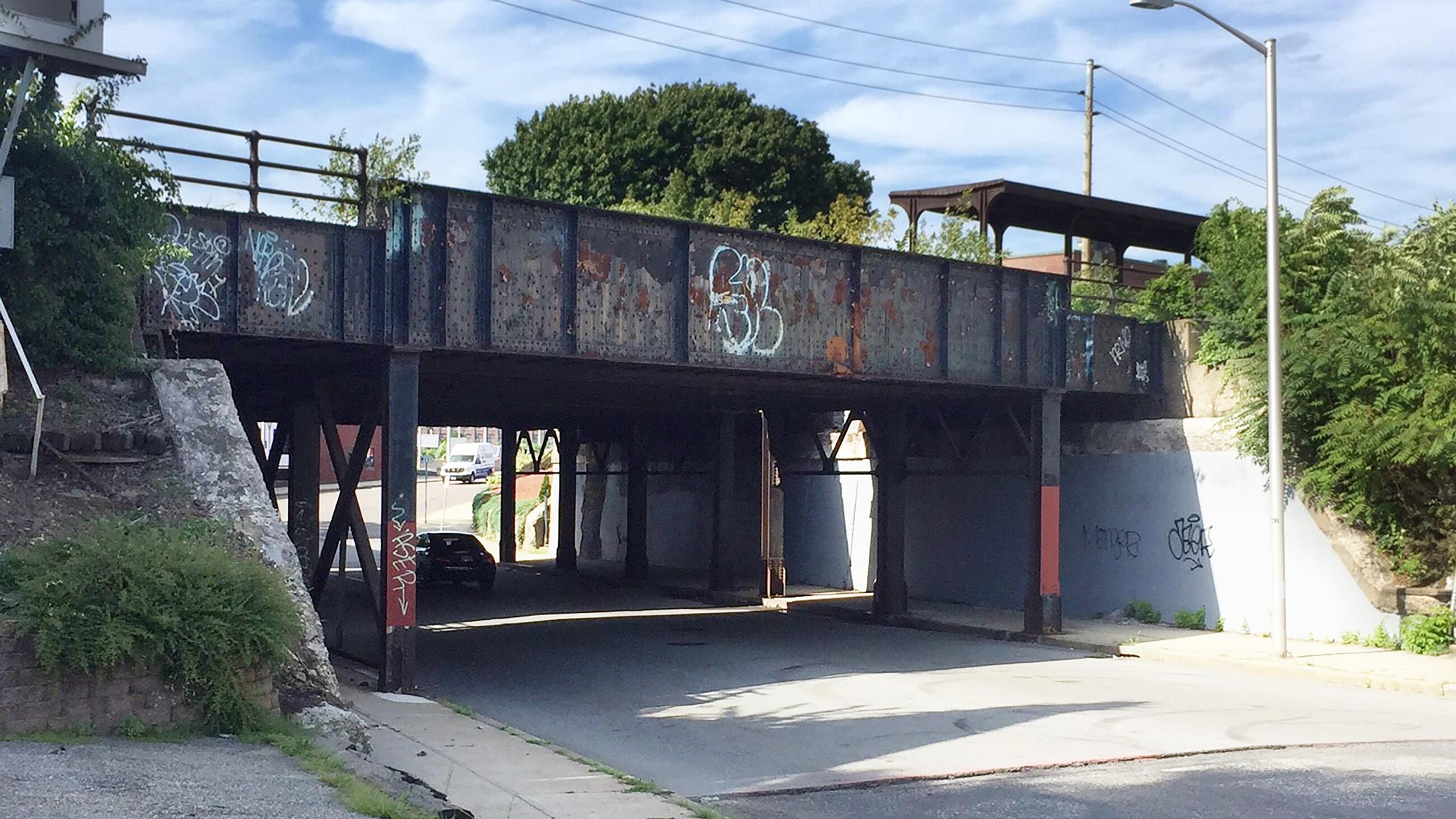 The exisiting Parker Street Bridge on the Haverhill Line of the Commuter Rail