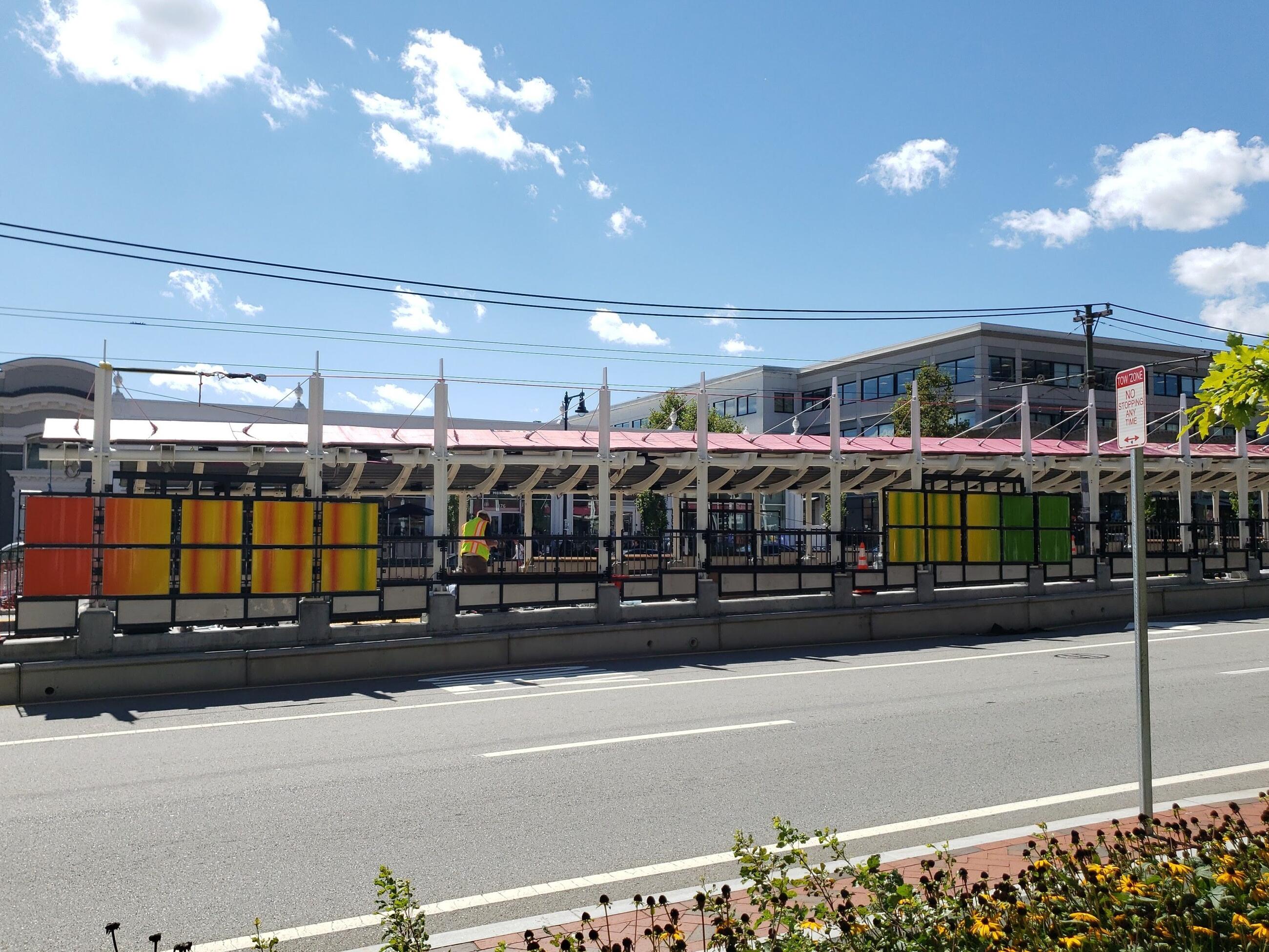 New Architectural Panels at Amory Street Station