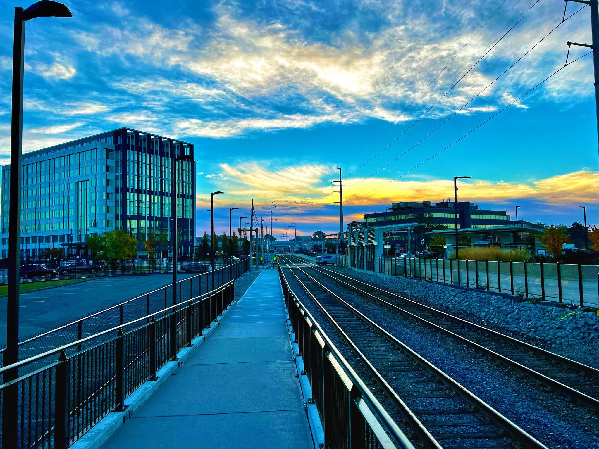 New Chelsea Station walkway looking toward Everett Ave