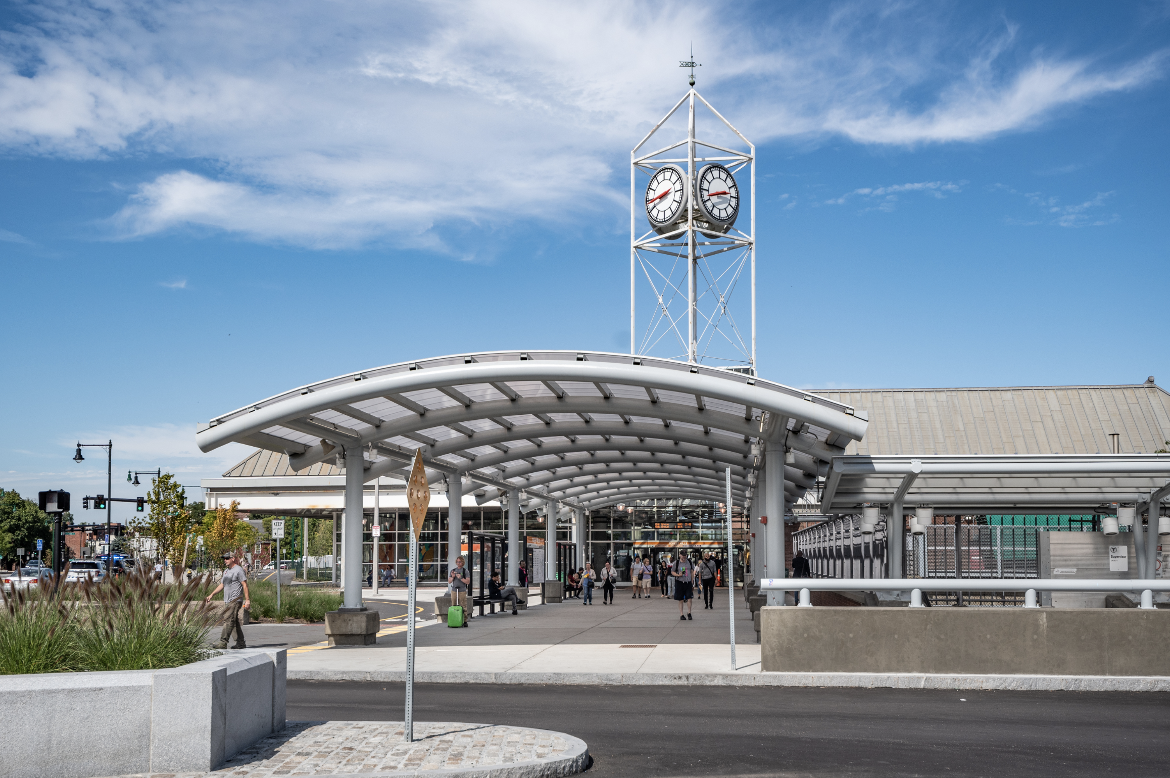 forest hills station entrance and clock tower