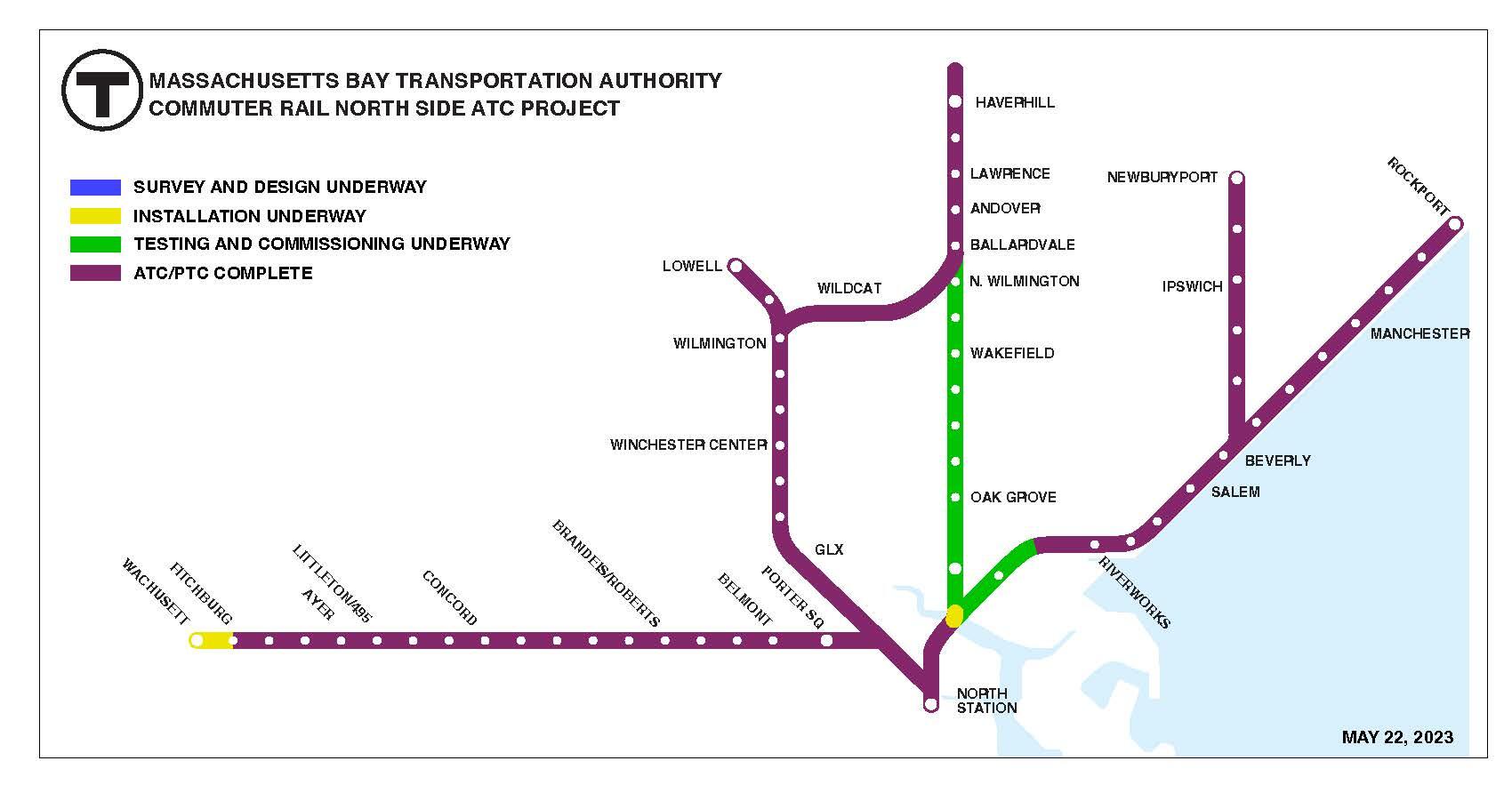 ATC implementation map showing progress as of May 2023