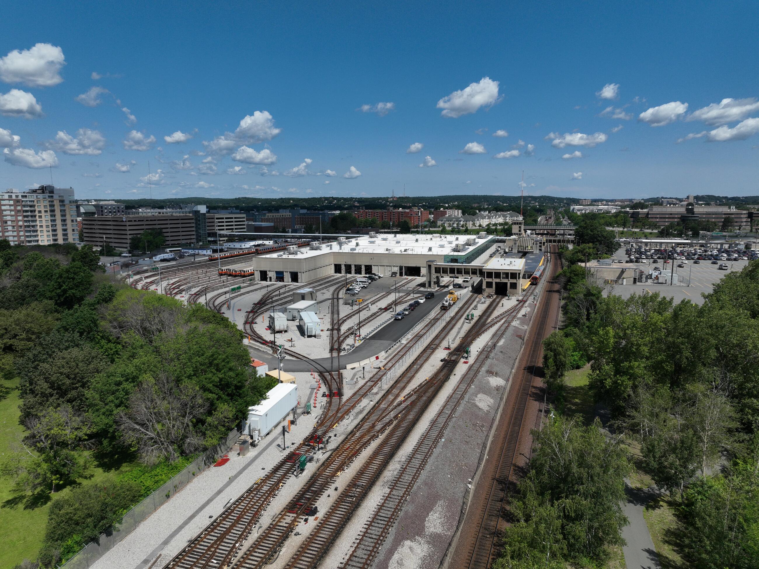 Aerial view of Wellington Yard