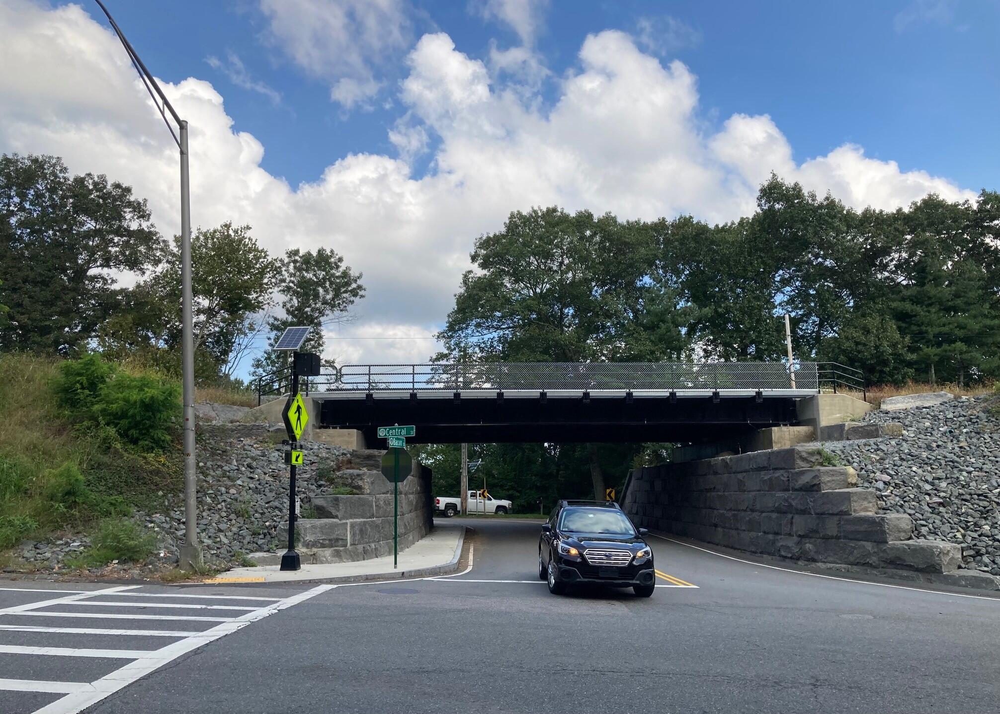 View of the completed Bacon Bridge