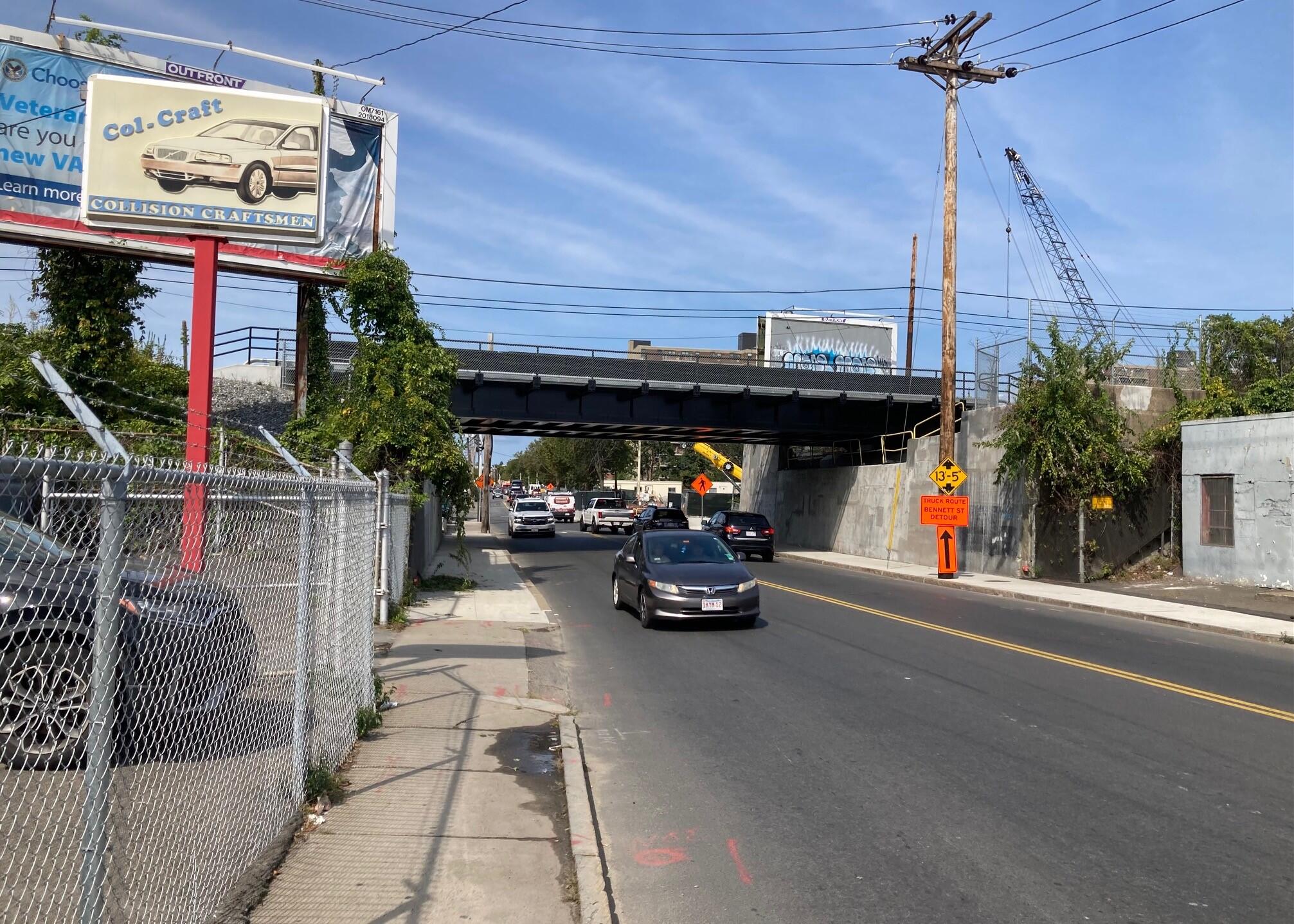 Street view of Commercial Bridge