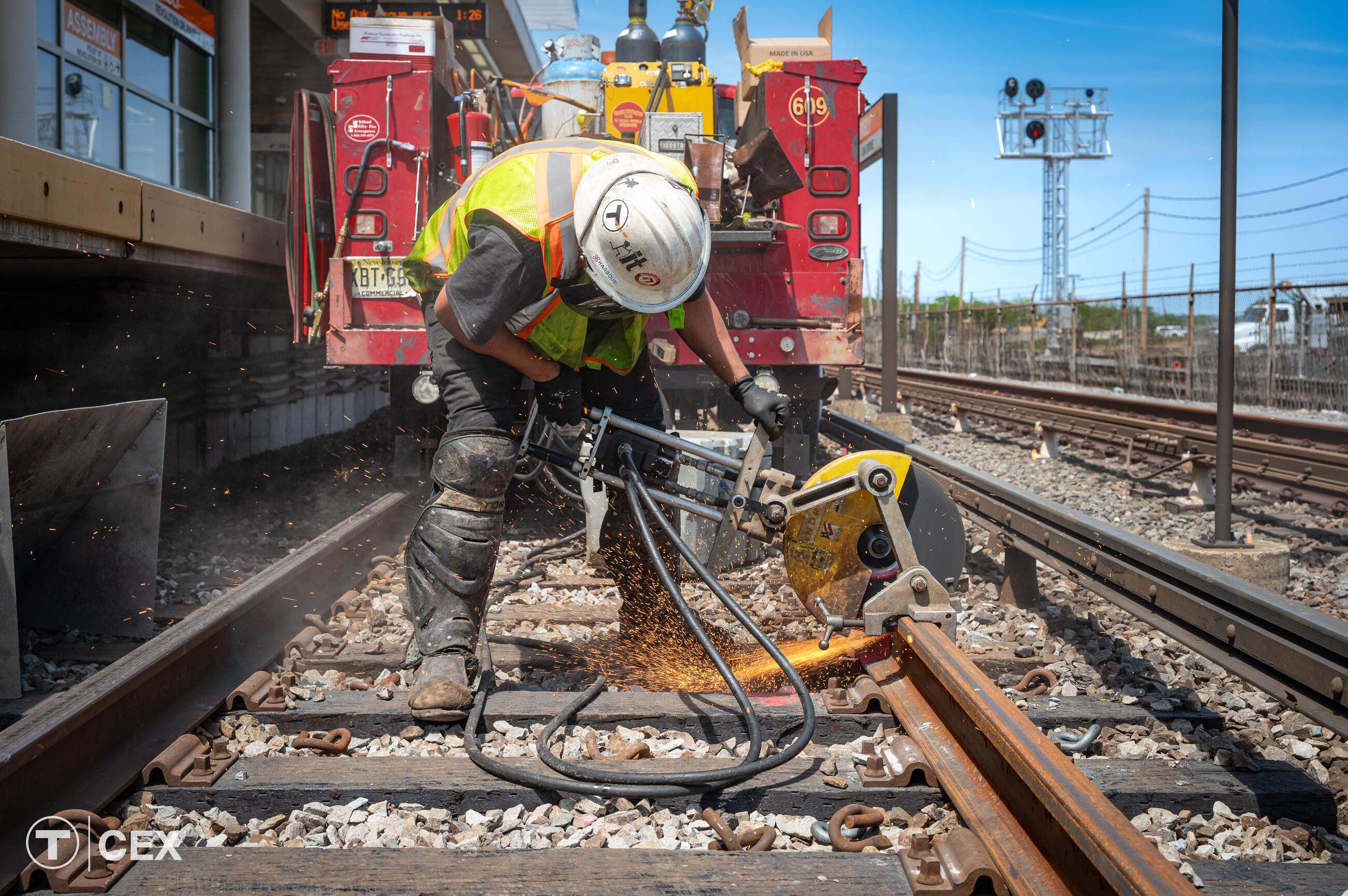 Work taking place on the Orange Line