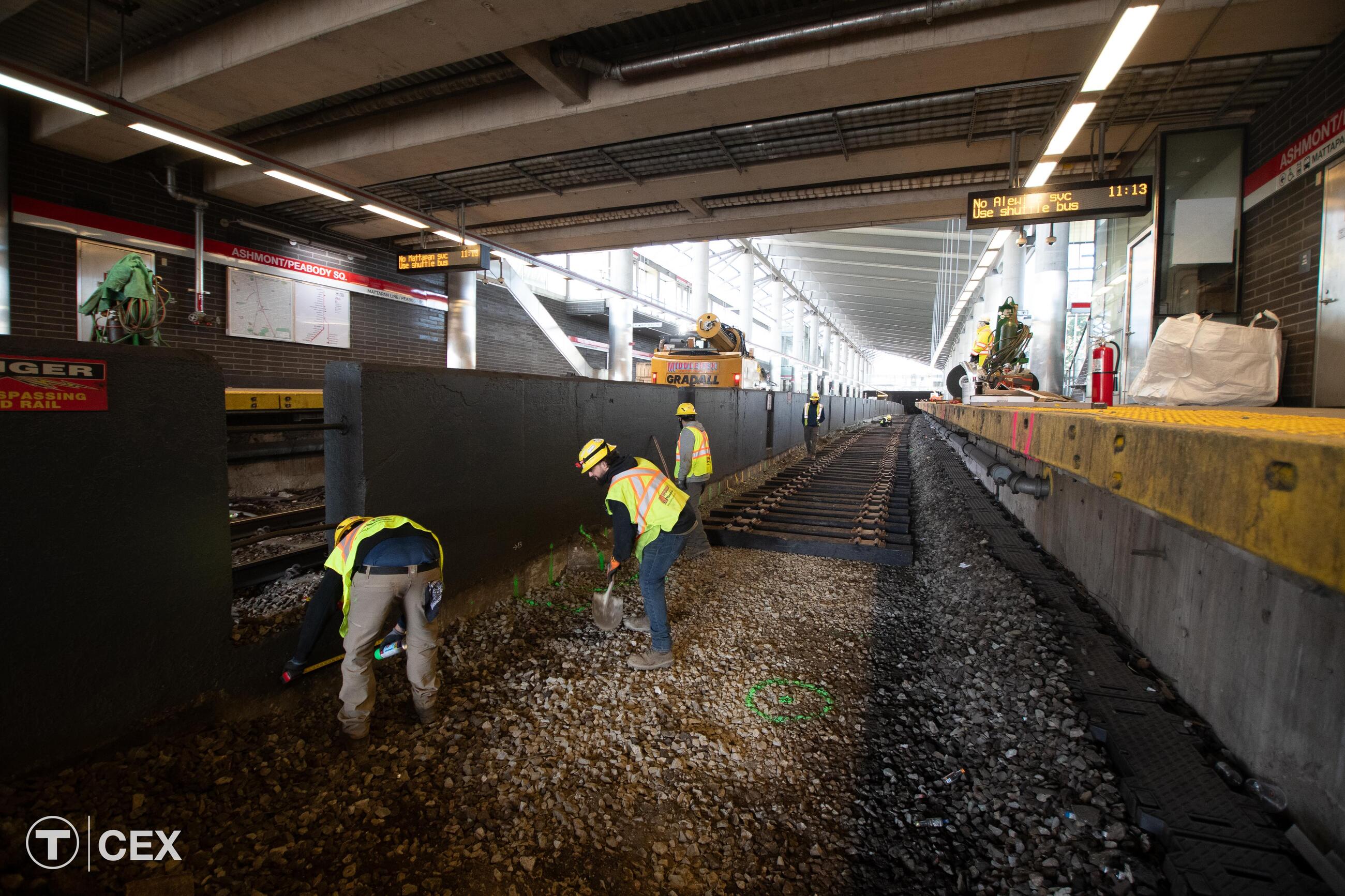Work taking place at Ashmont