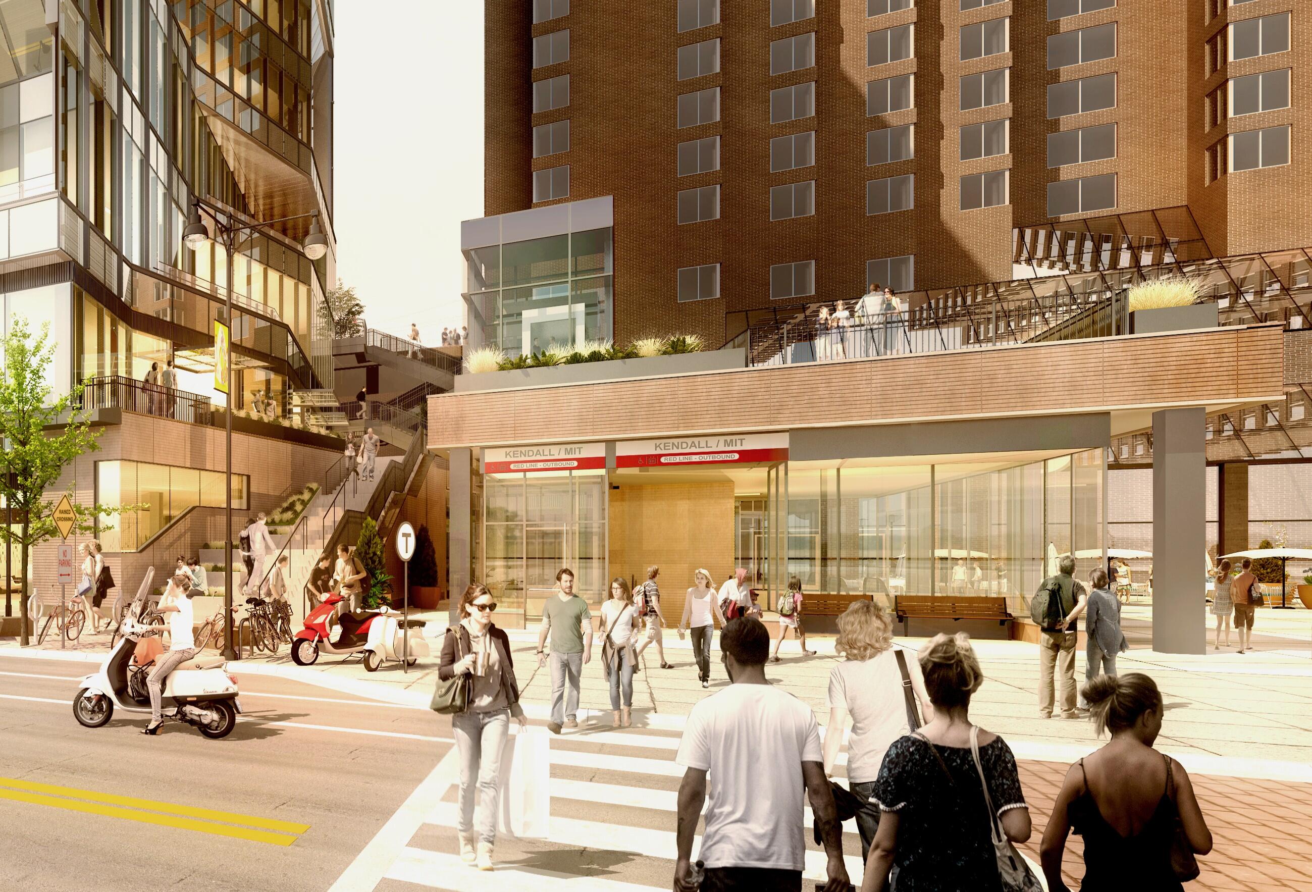 MBTA Opens Kendall/MIT Outbound Station Entrance | News | MBTA