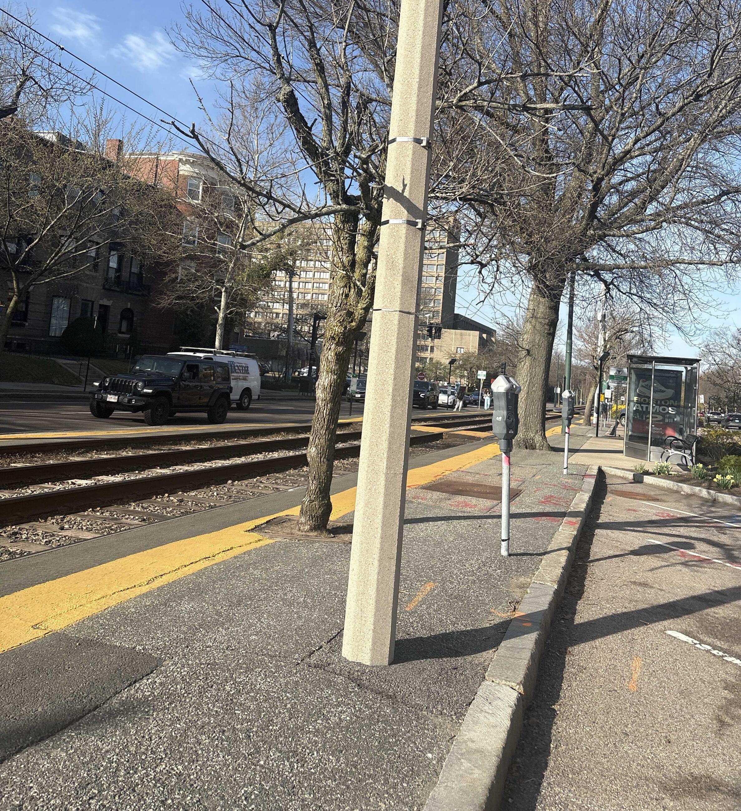 Previous platform conditions at Tappan Street