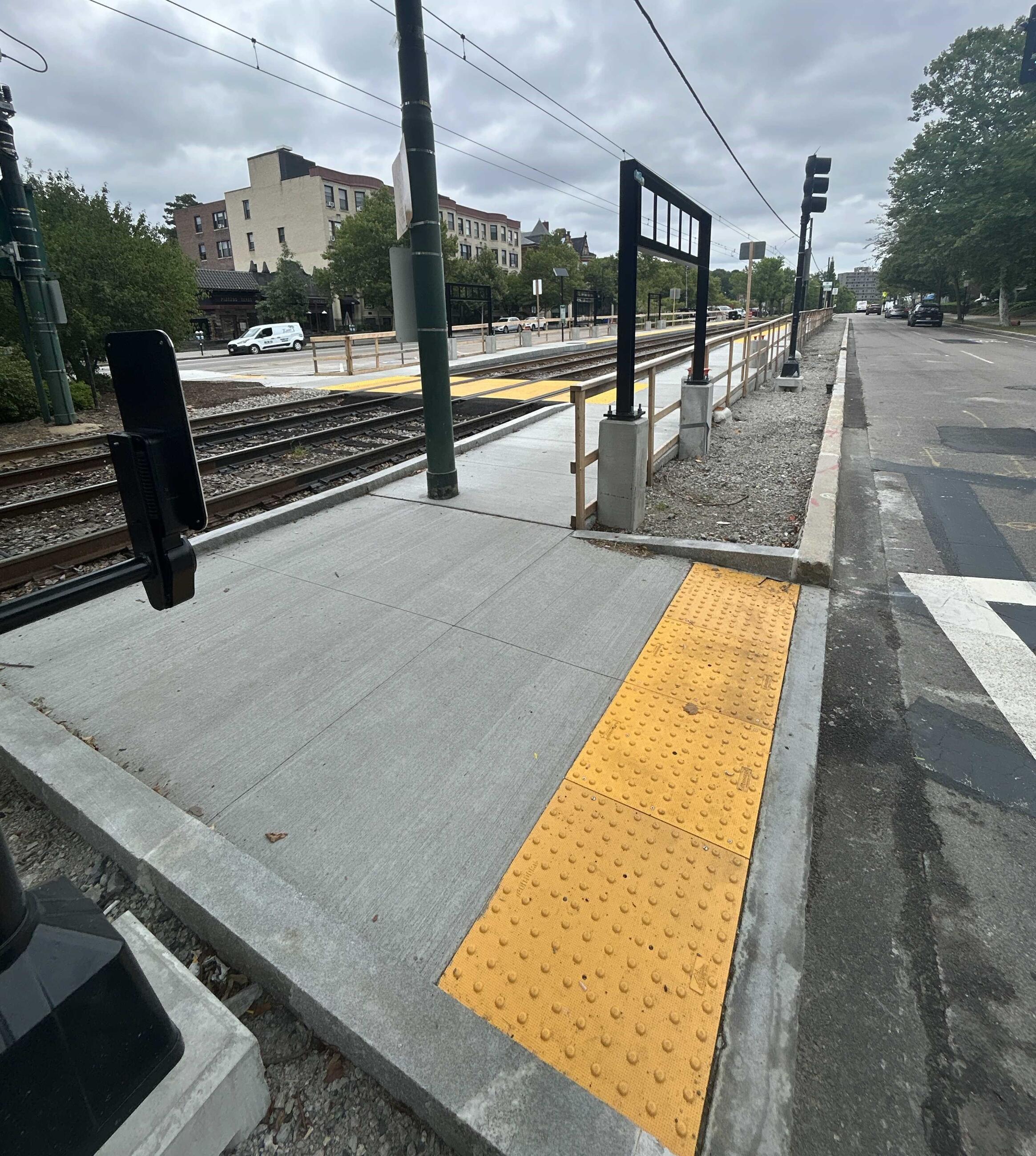 Current upgraded platforms at Tappan Street