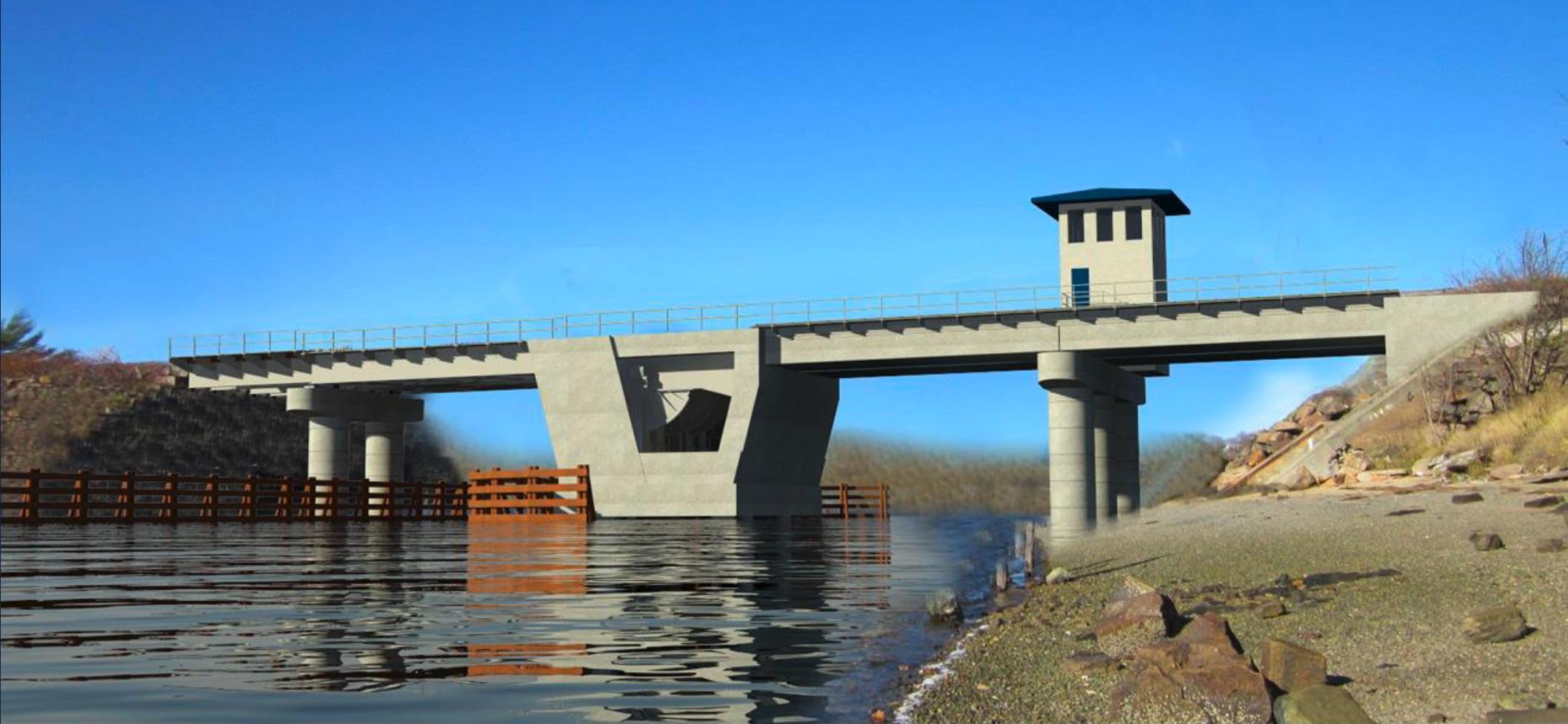 Rendering of the proposed replacement of the Gloucester Drawbridge