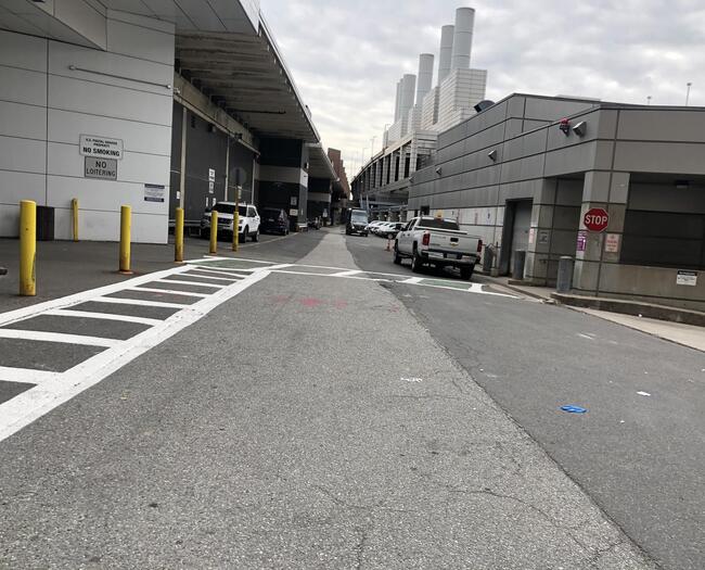 New pedestrian crosswalk to South Station from Dorchester Ave