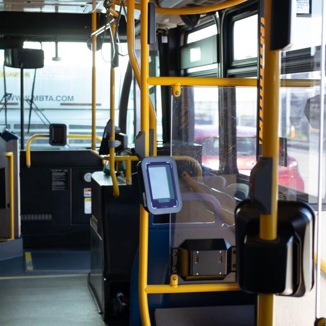 Cubic readers are being installed on select buses as part of a testing phase for the new fare collection system