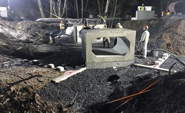 Work on culvert installation in Berkley (May 2019)