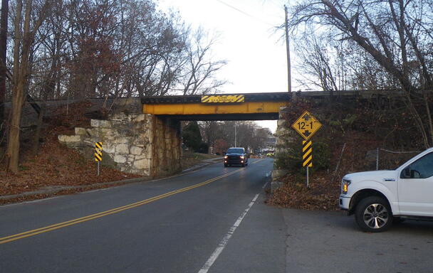 A photo of the current Dedham East Street bridge, which will be replaced