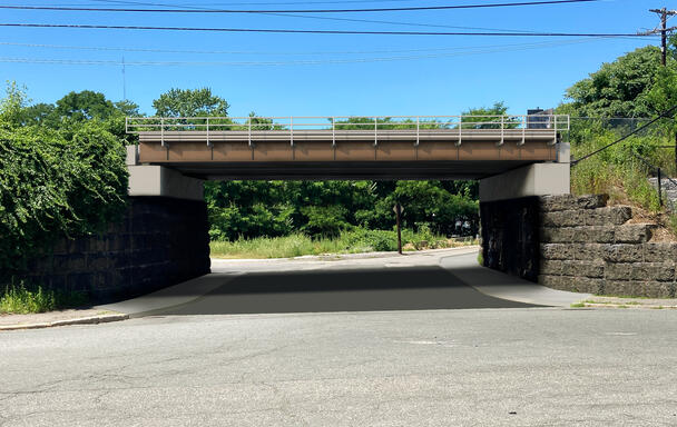 A rendering of the South Elm Bridge post construction 